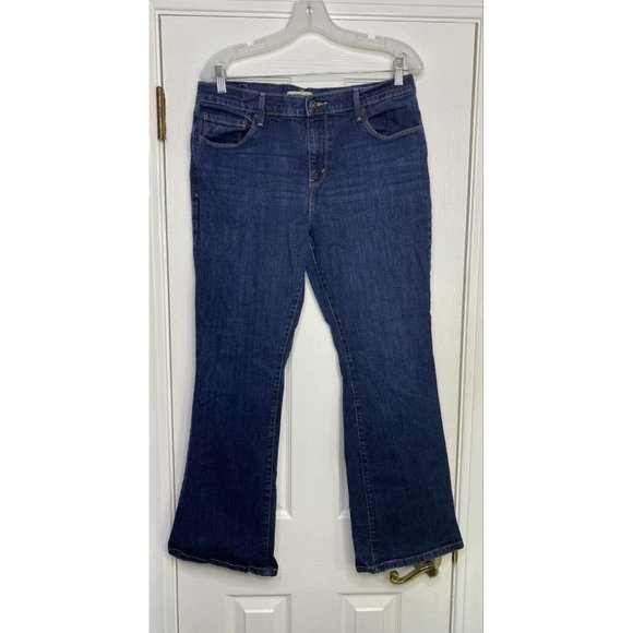 Levis Women’s 515‎ Bootcut Denim Jeans Dark Wash 14 Cotton Spandex - Picture 1 of 8